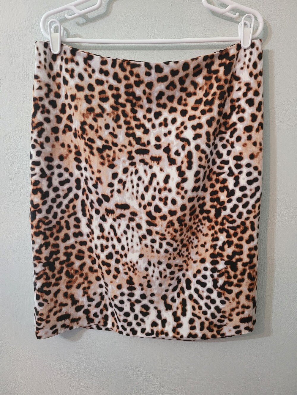 Worthington Stylish Petite Plus Size Animal Print Pencil Skirt Like New Size 14!